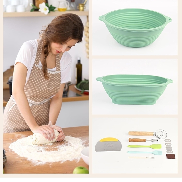 Mint Green Silicone Bread Baking Set - Picture 6 of 11
